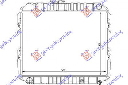 Radiator Apa - Toyota Hilux- (Yn 85) 2 Usi 1989 , 16400-71071