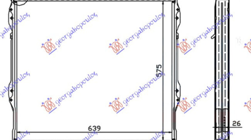 Radiator Apa - Toyota Land Cruiser Prado 90 (J9)1996 1997 , 1640067140