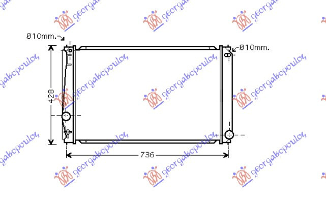 Radiator Apa - Toyota Rav 4 2005 , 1640028560