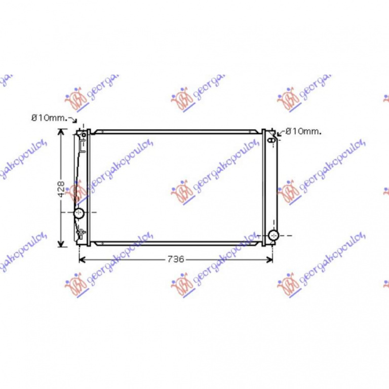 Radiator Apa - Toyota Rav 4 2010 , 16400-28560