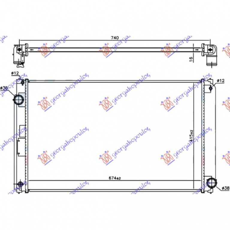 Radiator Apa - Toyota Rav 4 2016 , 1640036080
