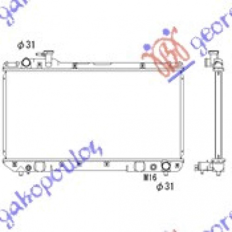 Radiator Apa - Toyota Rav 4 (Xa10) 1998 , 28560
