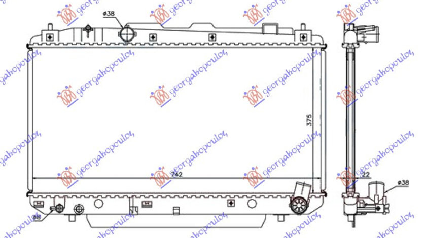 Radiator Apa - Toyota Rav 4 (Xa20) 2000 , 16400-27060