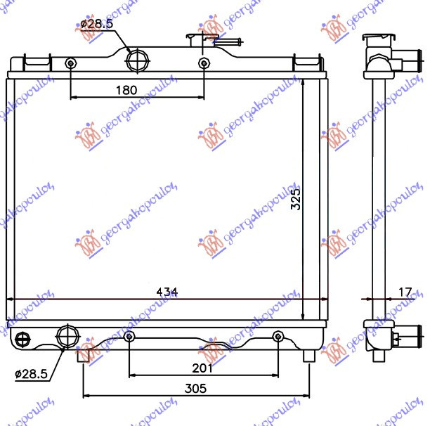 Radiator Apa - Toyota Starlet (Ep 80) 1990 , 16400-11320