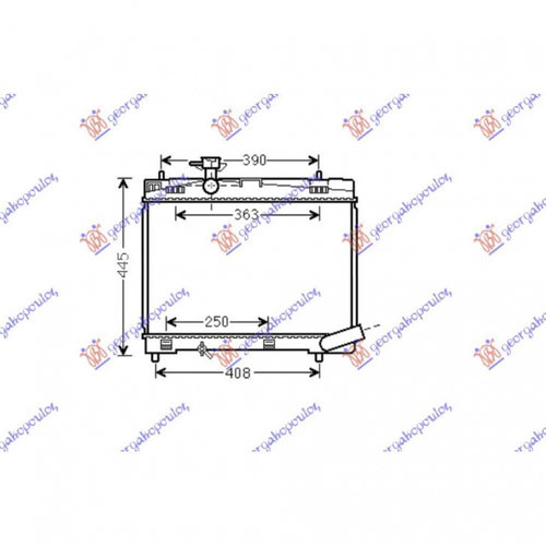 Radiator Apa - Toyota Verso S 2011 , 16400-0y060