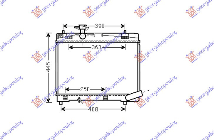 Radiator Apa - Toyota Yaris 2005 , 1640047090