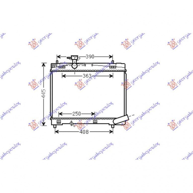 Radiator Apa - Toyota Yaris 2011 , 16400-0y060