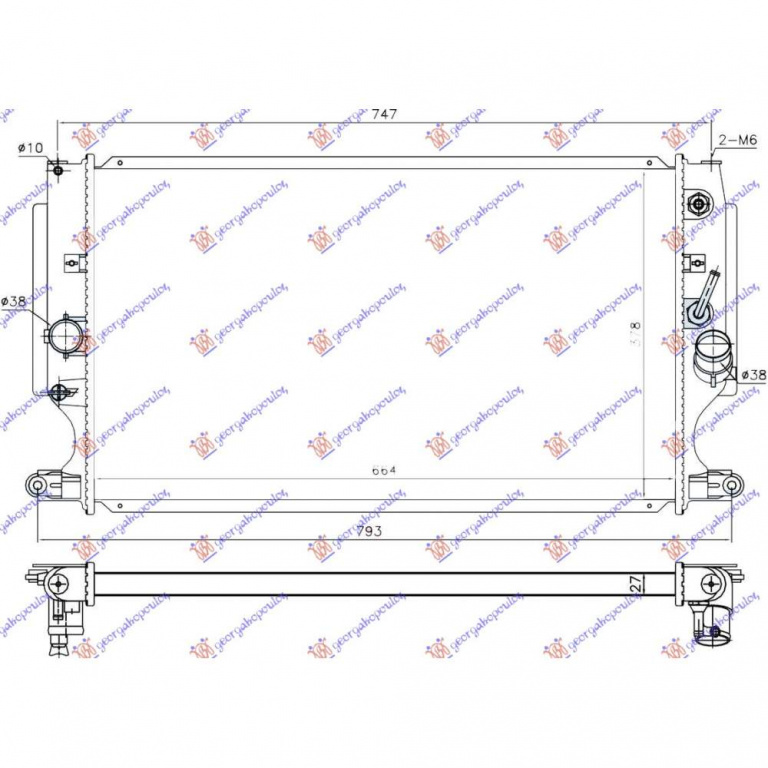 Radiator Apa - Toyota Yaris 2017 , 16400-21330