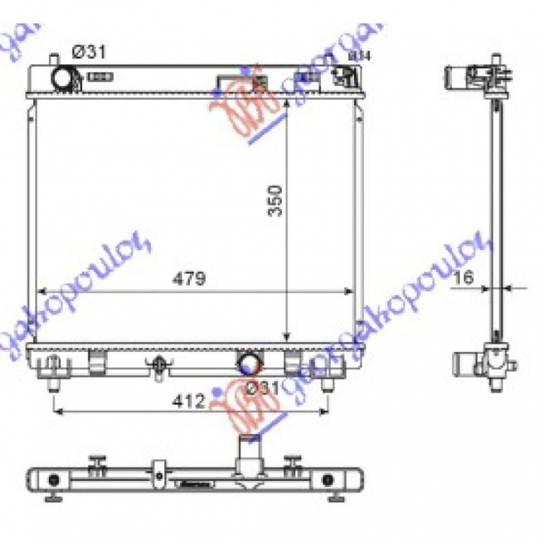 Radiator Apa - Toyota Yaris 2017 , 1640023160