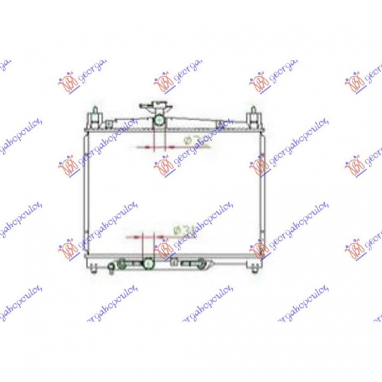 Radiator Apa - Toyota Yaris Verso 1999 , 16400-33070