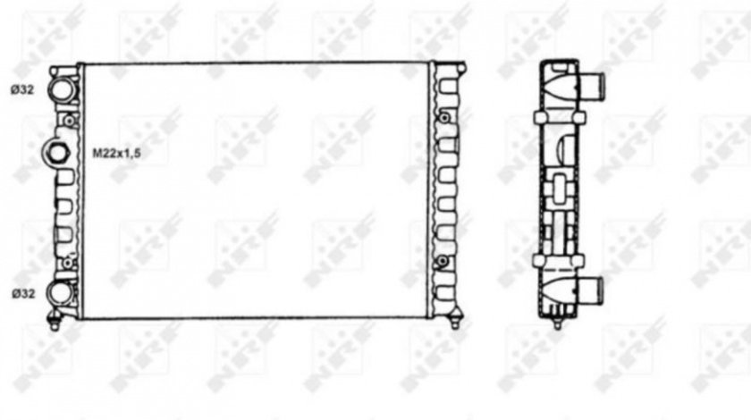 Radiator apa Volkswagen VW GOLF Mk III (1H1) 1991-1998 #3 01103020