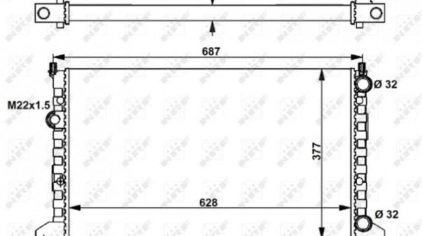 Radiator apa Volkswagen VW GOLF Mk III Cabriolet (1E7) 1993-1998 #2 01102060