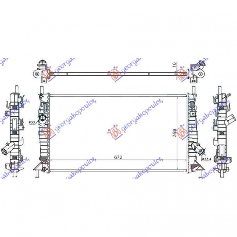 Radiator Apa - Volvo S40 2007 , 1354177