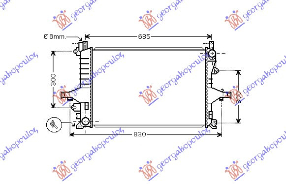 Radiator Apa - Volvo S60 2000 , 8602413