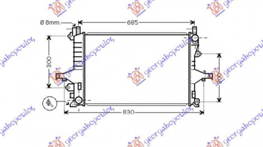 Radiator Apa - Volvo S80 1999 , 8602413