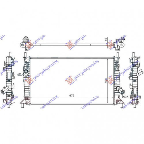 Radiator Apa - Volvo V50 2004 , 1309414