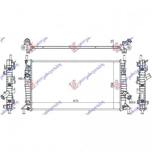 Radiator Apa - Volvo V50 2007 , 1309414
