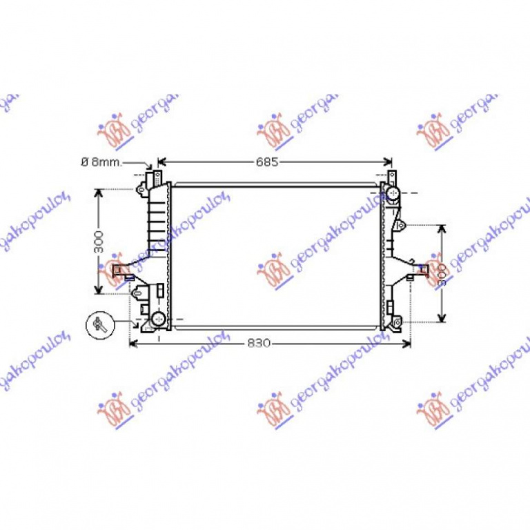 Radiator Apa - Volvo V70 2000 , 8602413