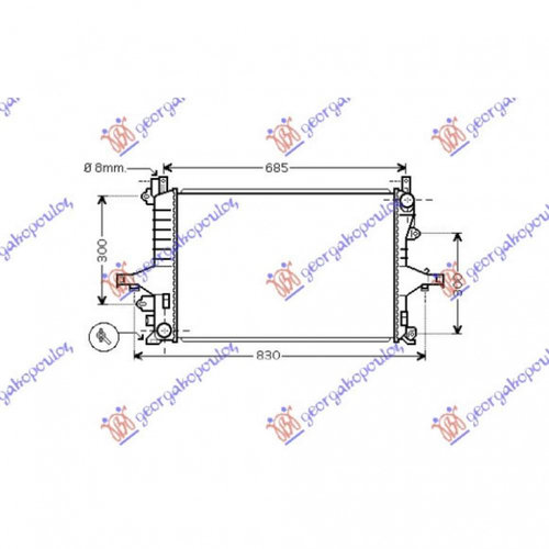 Radiator Apa - Volvo V70 2000 , 8602413