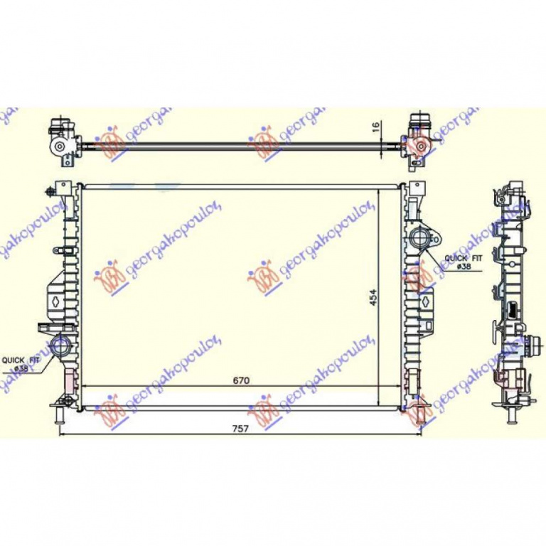 Radiator Apa - Volvo V70 2007 , 1429406