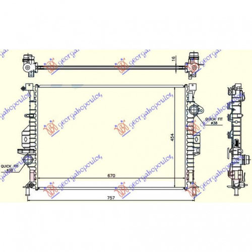 Radiator Apa - Volvo V70 2007 , 6g918005dc