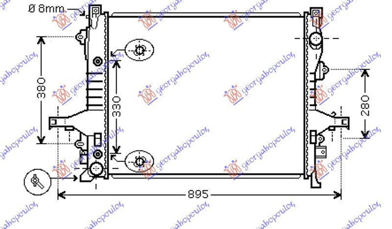 Radiator Apa - Volvo Xc90 2003 , 31293550
