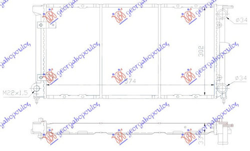 Radiator Apa - Vw Caddy 1979 , 171121253cl