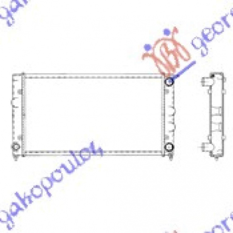 Radiator Apa - Vw Caddy 1979 , 1l0121253b