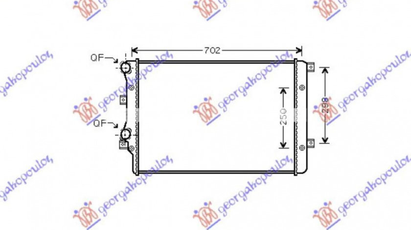 Radiator Apa - Vw Caddy 2004 , 1k0121253h