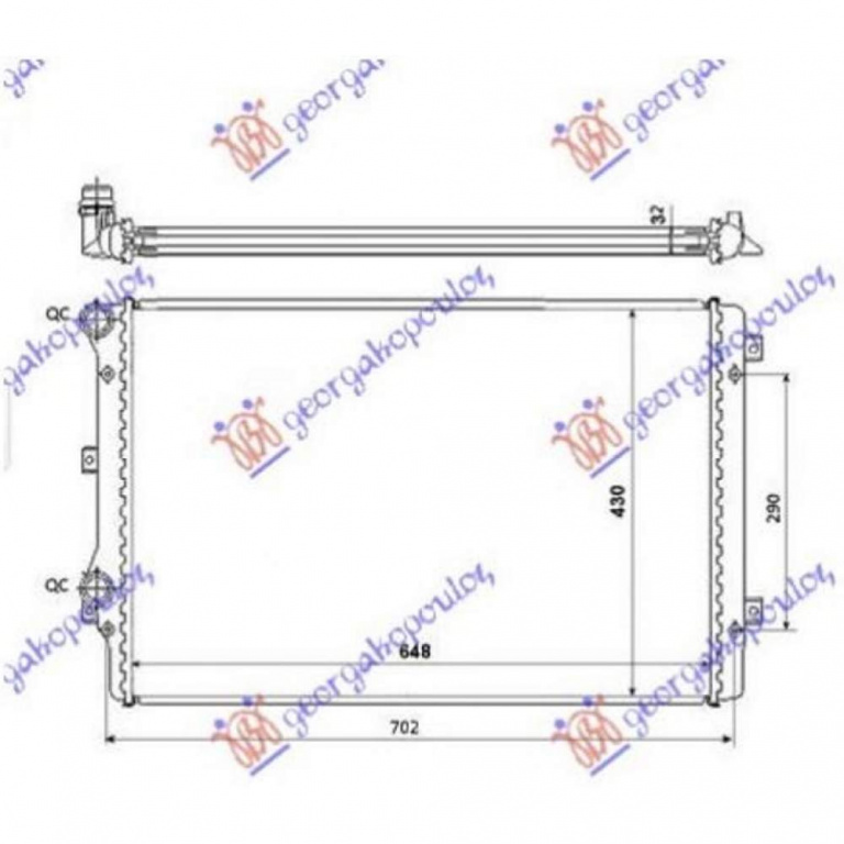 Radiator Apa - Vw Caddy 2010 , 1k0121251l