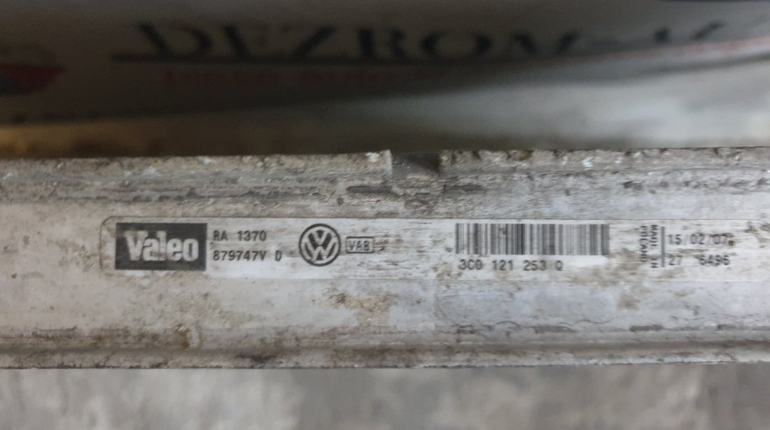 Radiator apa VW CC II 2.0 TDI 136/140/170/177cp cod piesa : 3C0121253Q