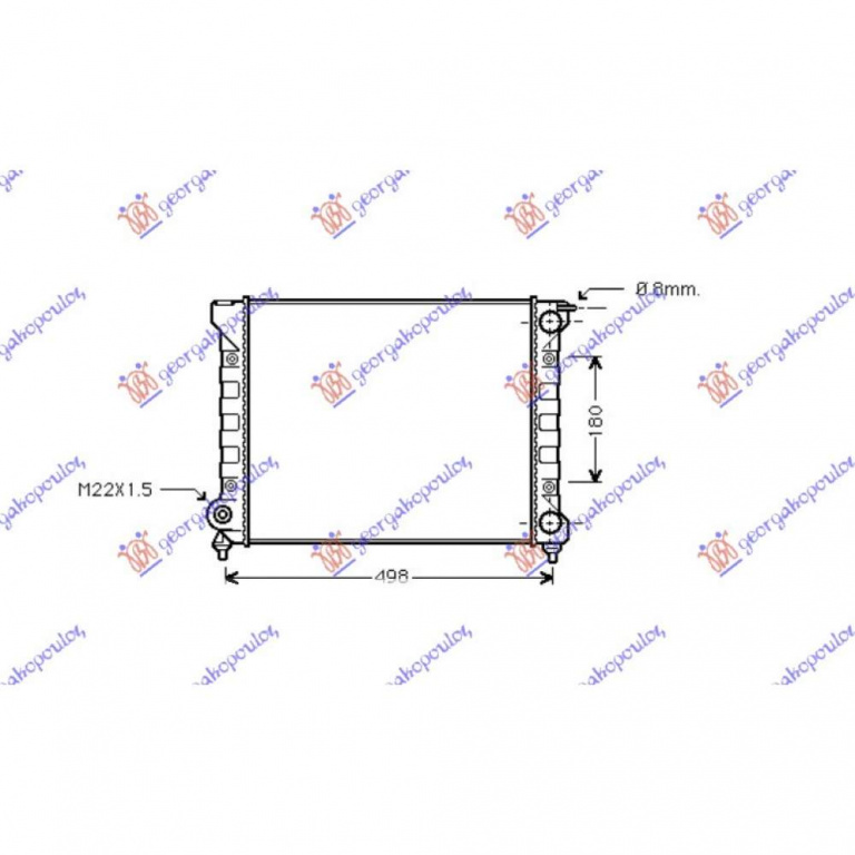 Radiator Apa - Vw Golf Ii Manhatan 1988 , 191121253d