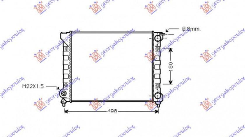 Radiator Apa - Vw Golf Ii Manhatan 1988 , 191121253d