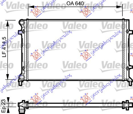 Radiator Apa - Vw Golf V 2004 , 1k0121251p