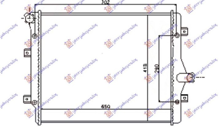 Radiator Apa - Vw Golf V 2004