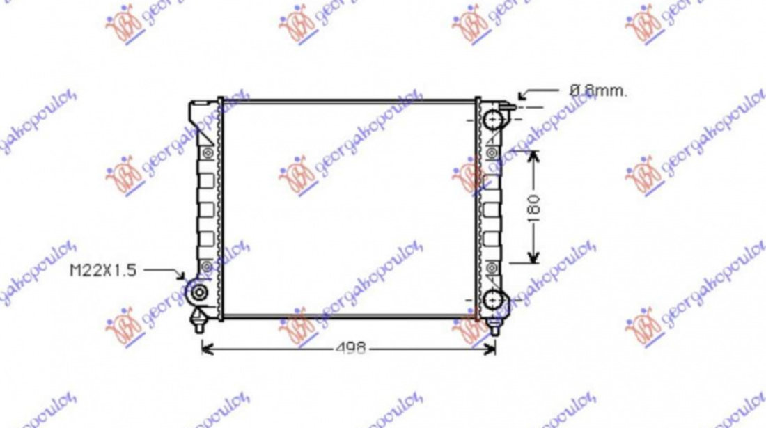 Radiator Apa - Vw Golf V Variant 2007 , 1k0121251l