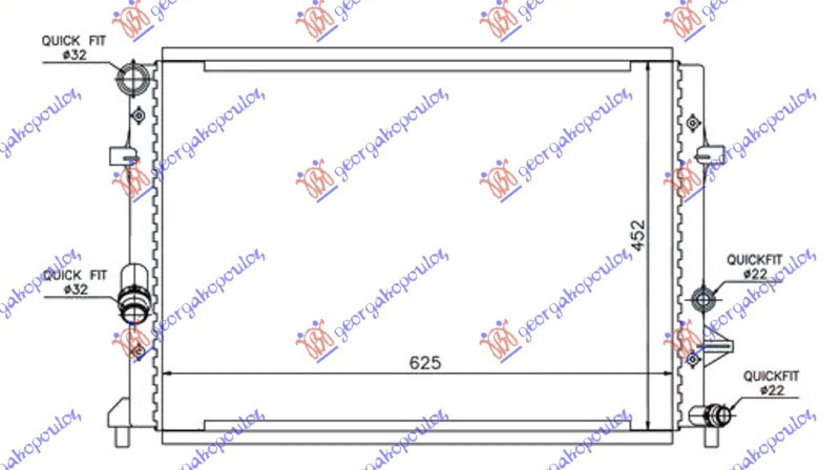 Radiator Apa - Vw Golf Vi 2008 , 1k0121251cl