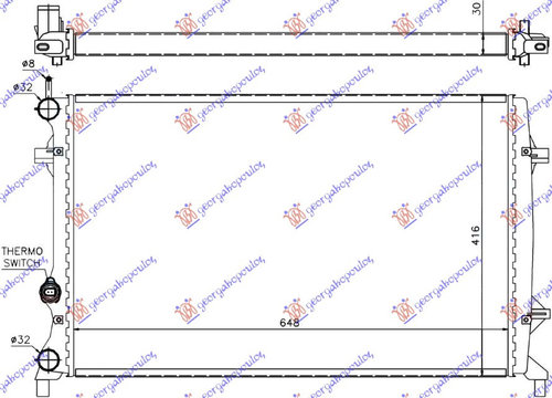 Radiator Apa - Vw Jetta 2010 , 5c0121251d
