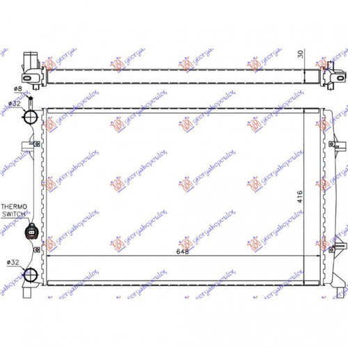 Radiator Apa - Vw Jetta 2010 , 5c0121251d