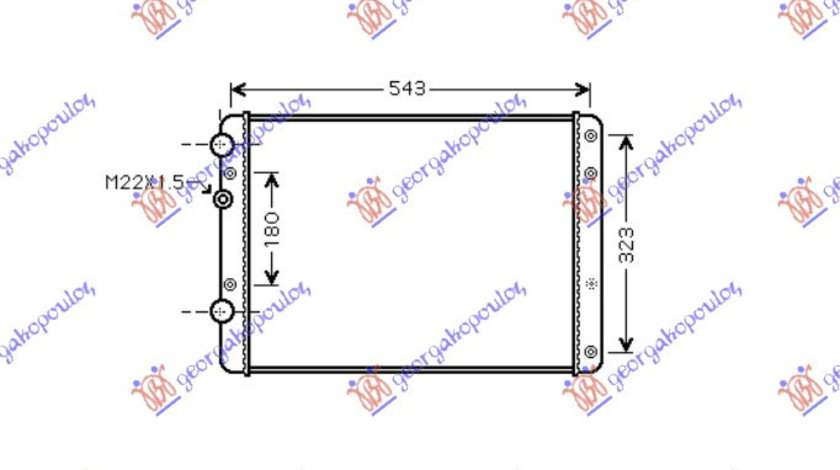 Radiator Apa - Vw Lupo 1998 , 6n0121253ae