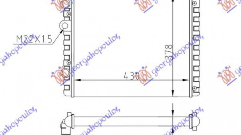 Radiator Apa - Vw Lupo 1998 , 6n0121253k