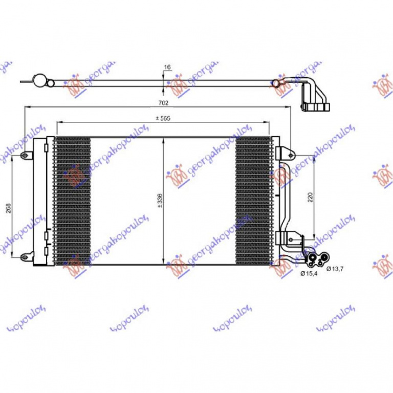 Radiator Apa - Vw Lupo 1998 , 6n0121253l