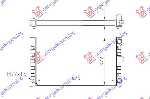 Radiator Apa - Vw Passat 1989 , 353121253ac