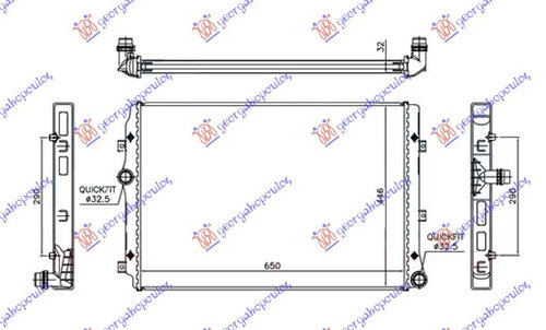 Radiator Apa - Vw Passat 2011 , 1k0121253bj
