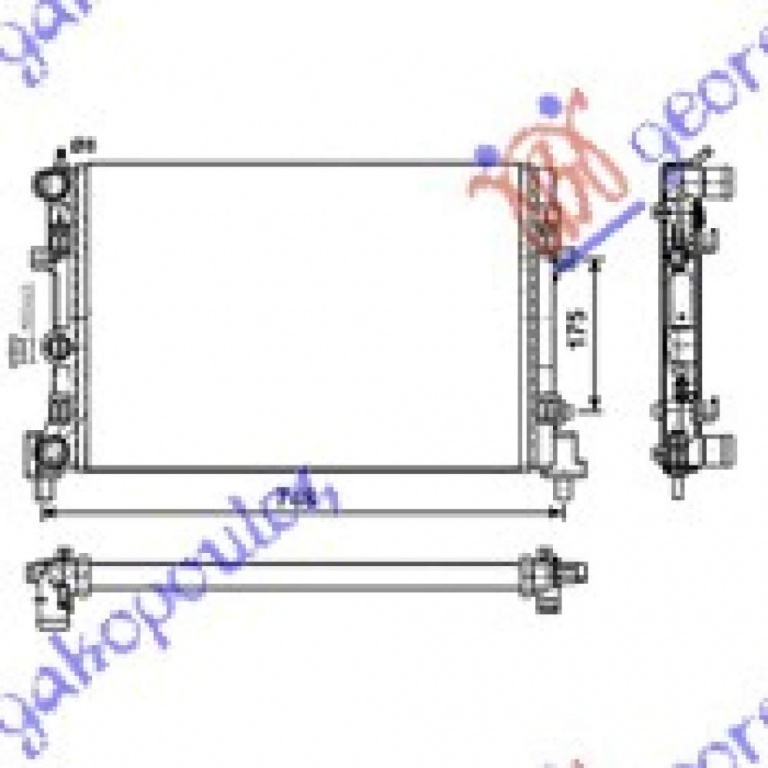 Radiator Apa - Vw Polo 2014 , 6r0121253a