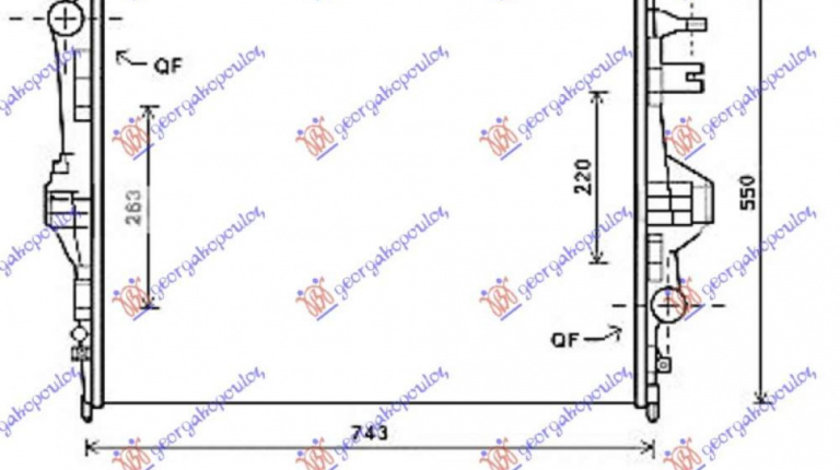 Radiator Apa - Vw Touareg 2010 , 7p0121253a