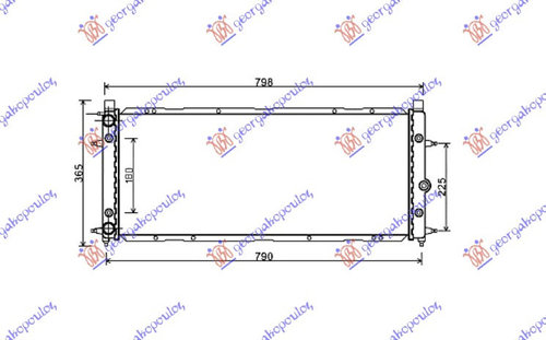 Radiator Apa - Vw Transporter (T4)1991 1992 , 701121253