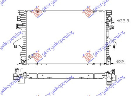 Radiator Apa - Vw Transporter (T5) 2003 , 7h0121253g