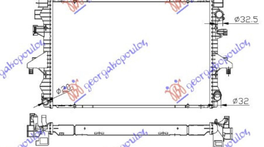 Radiator Apa - Vw Transporter (T5) 2003 , 7h0121253g