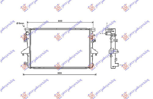Radiator Apa - Vw Transporter (T5) 2010 , 7e0121253a